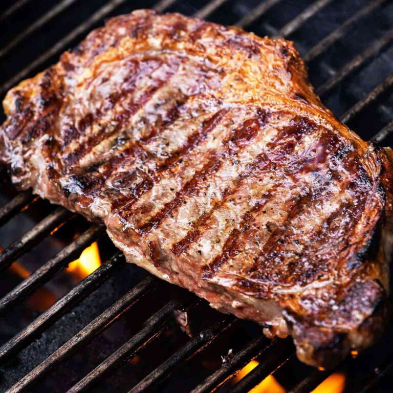 perfect grilled ribeye steak featured image