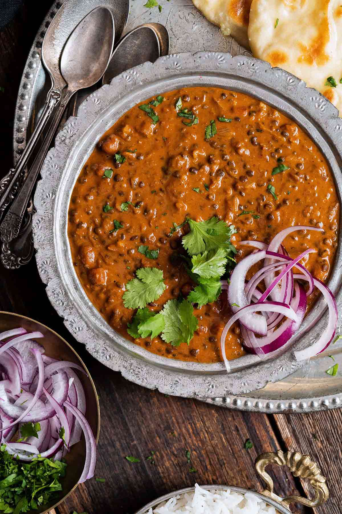 authentic buttered lentils Indian style