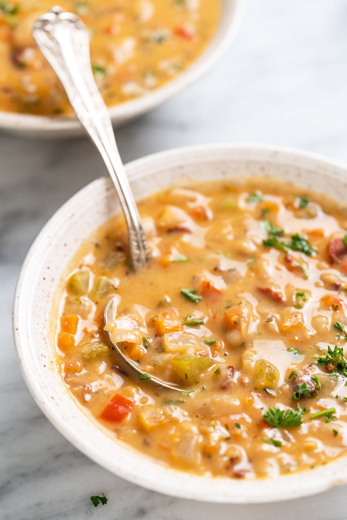 healthy Italian white bean soup recipe