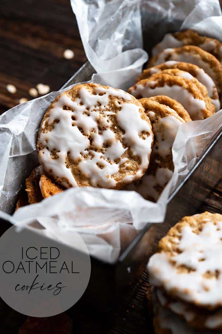 iced oatmeal cookies graphic