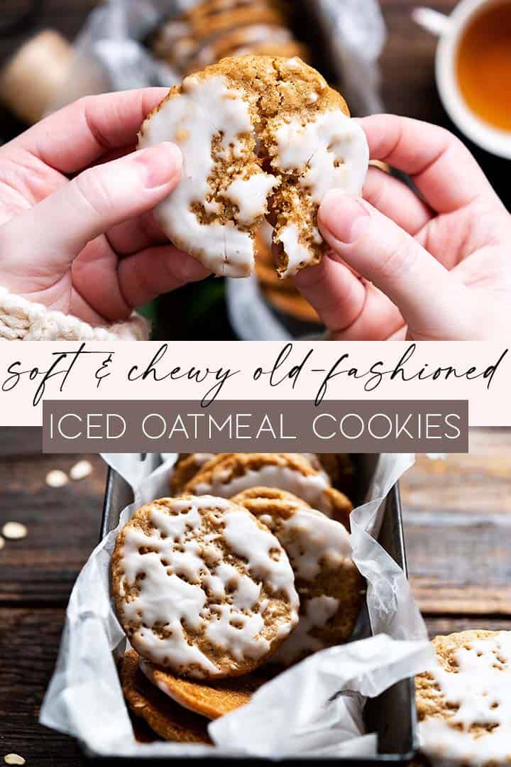 iced oatmeal cookies pin