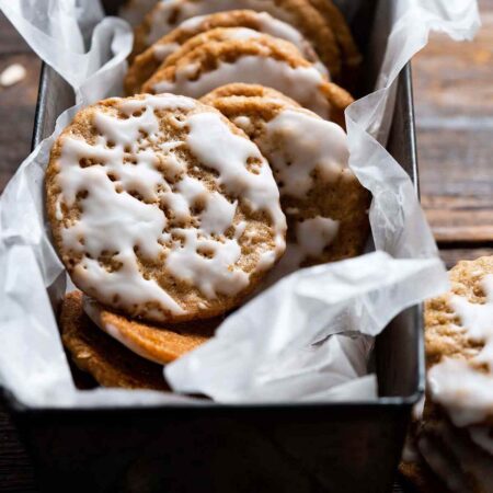 iced oatmeal cookies recipe featured image