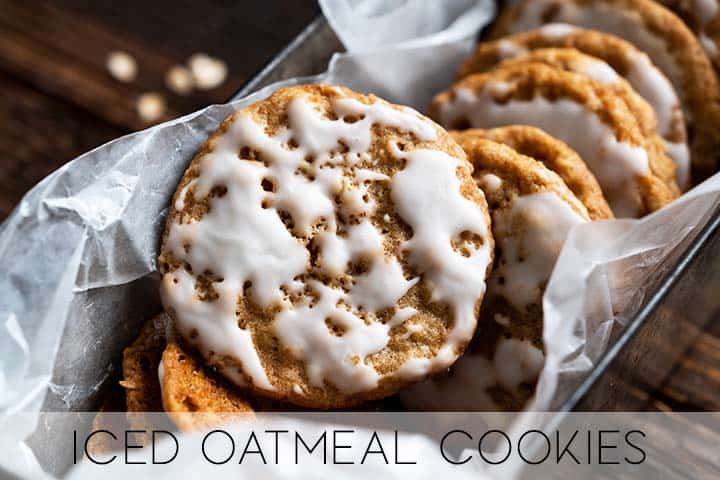 iced oatmeal cookies with description