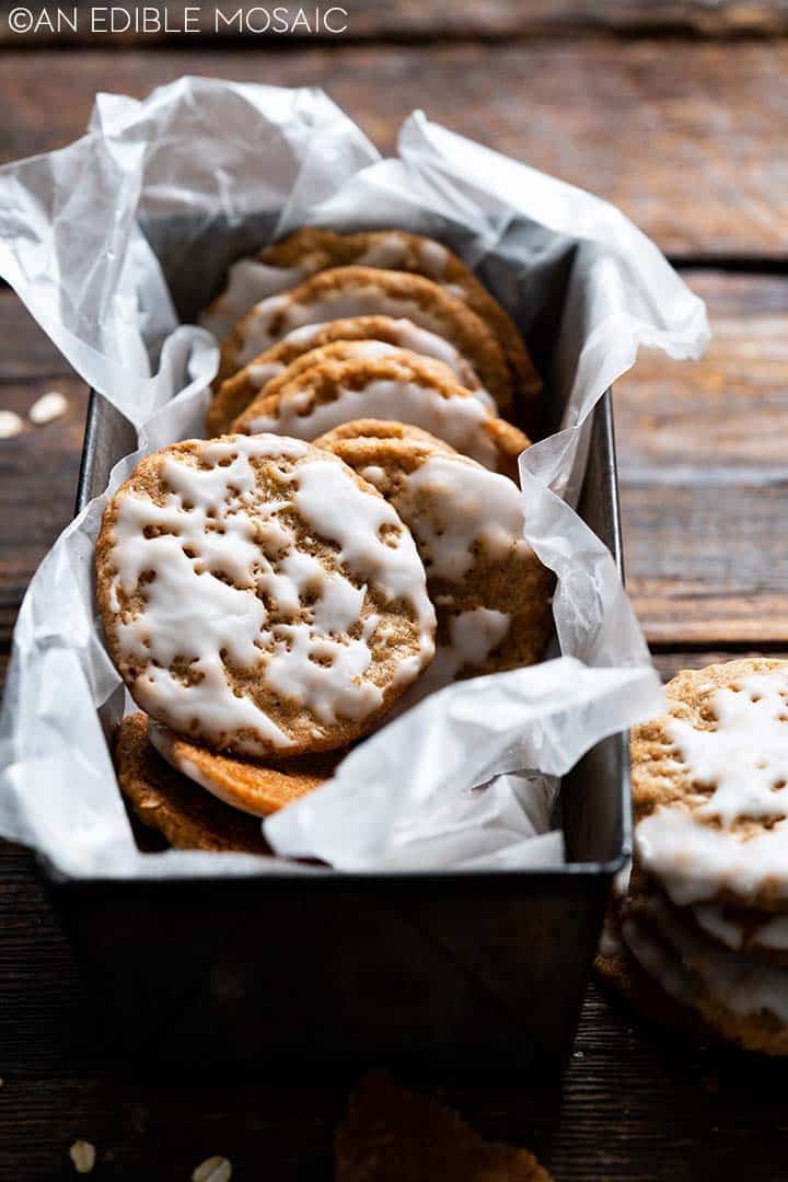 old fashioned iced oatmeal cookies