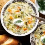 polish dill pickle soup recipe featured image