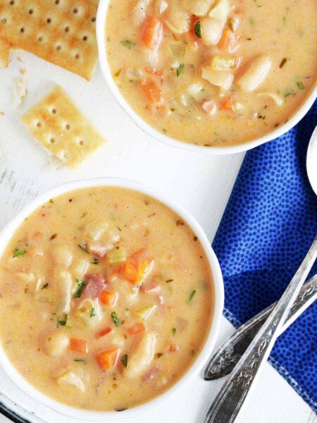 white bean chowder soup recipe featured image
