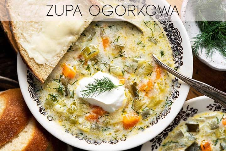 zupa ogorkowa with description