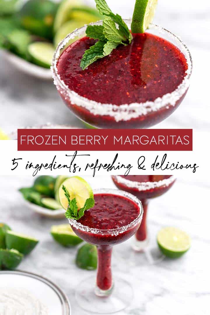 berry frozen margaritas recipe pin