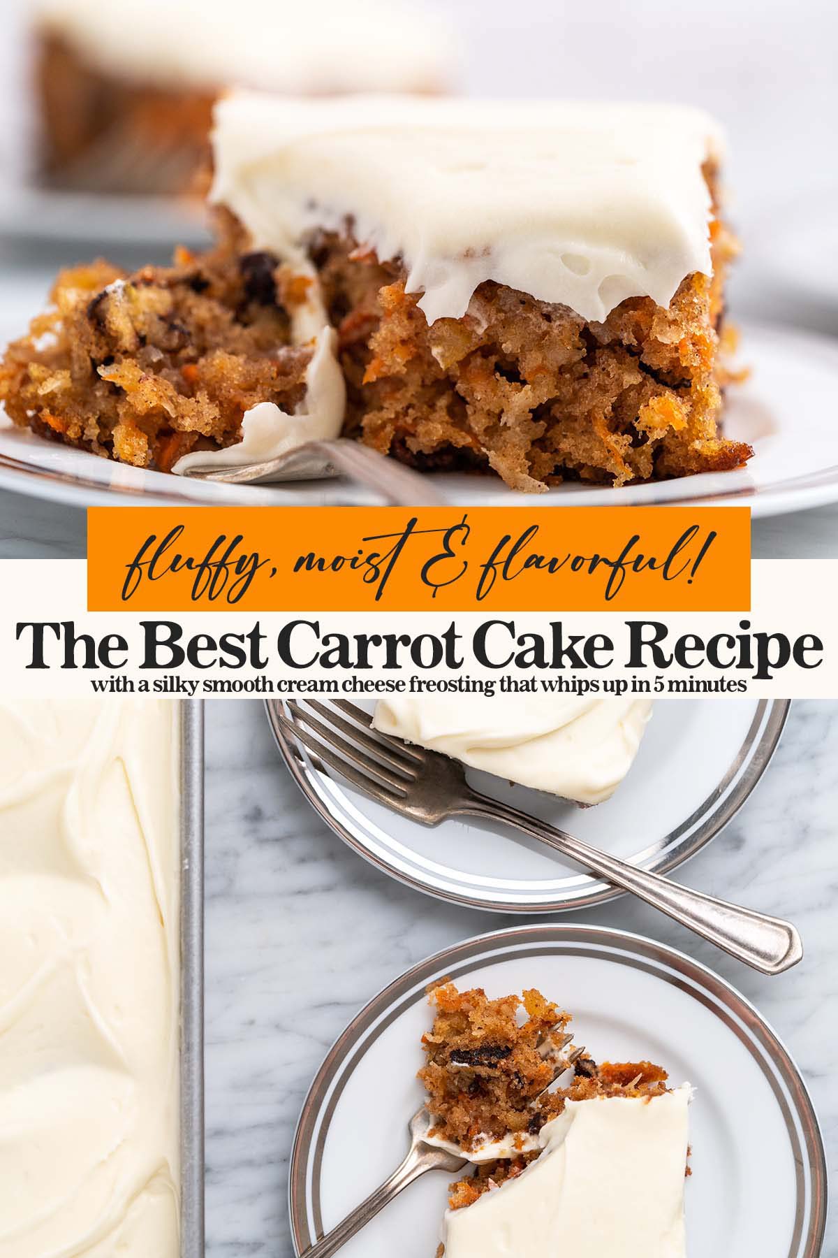 carrot cake recipe pin