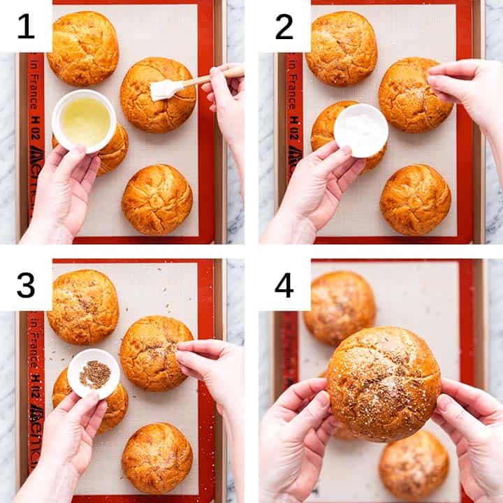 how to make kummelweck rolls from kaiser rolls