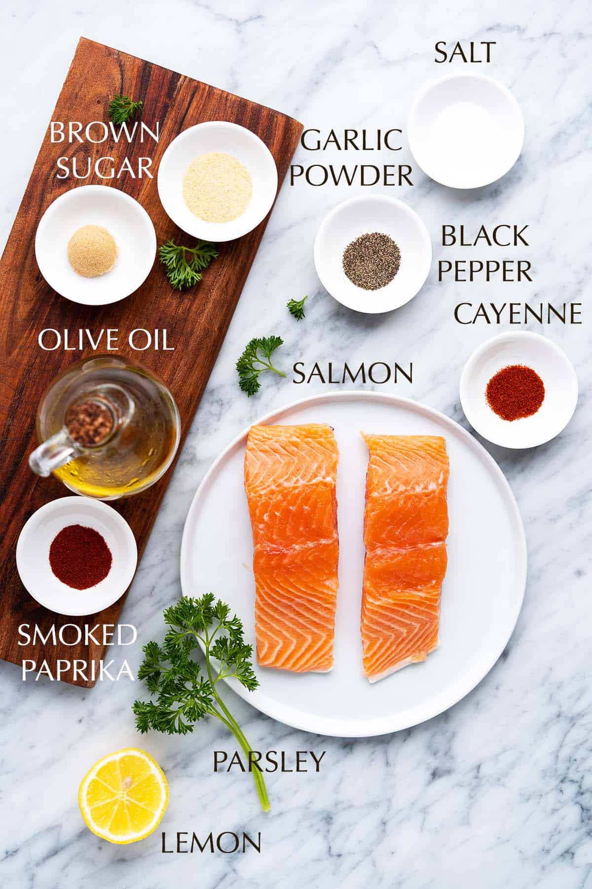 ingredients for air fryer salmon