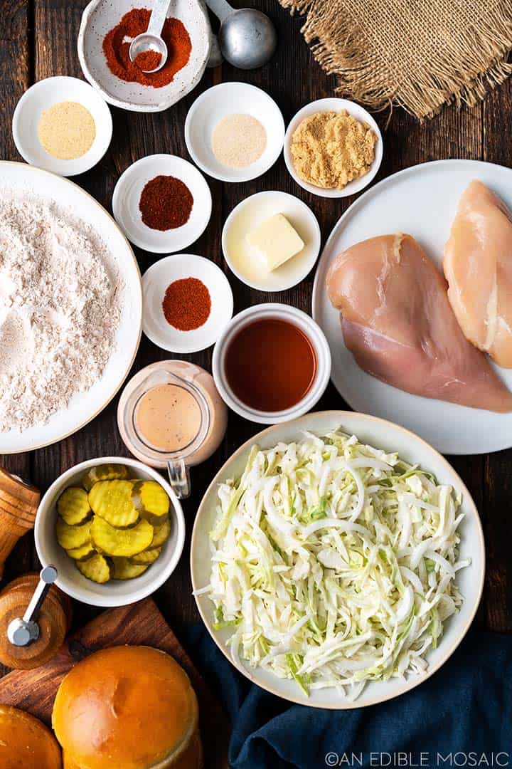 ingredients for nashville hot chicken sandwich recipe