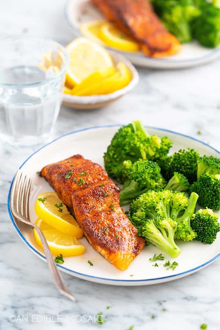 salmon and broccoli meal