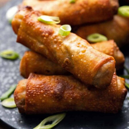 crunchy air fryer egg rolls featured image