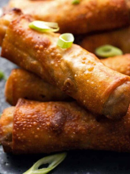 crunchy air fryer egg rolls featured image