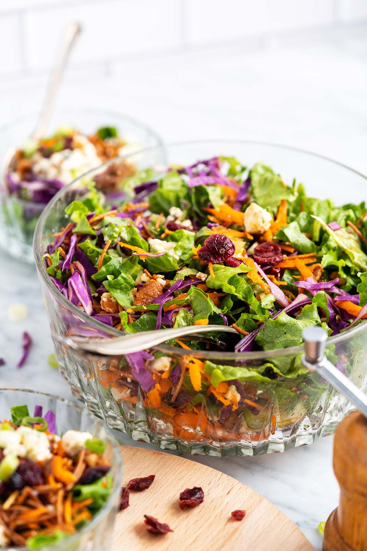 copycat outback salad with blue cheese and pecans