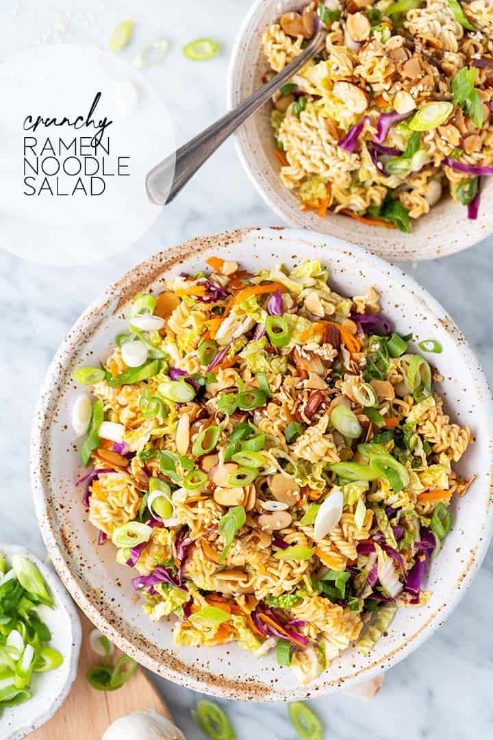 crunchy ramen noodle salad graphic