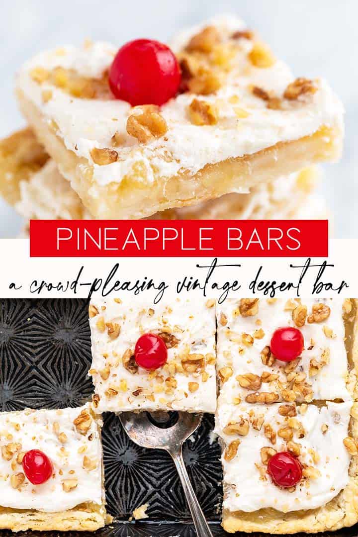 pineapple bars recipe pin
