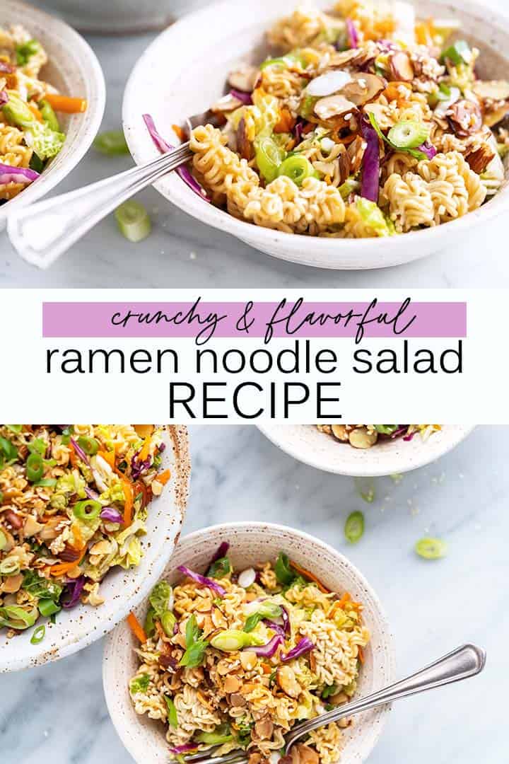 ramen noodle salad recipe pin