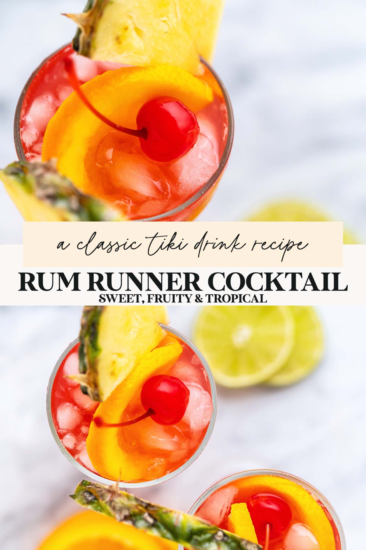 rum runner drink recipe pin