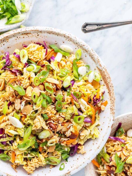 crispy ramen salad recipe featured image
