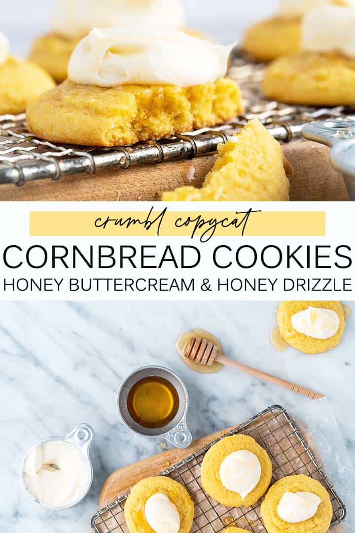 crumbl cornbread cookies pin