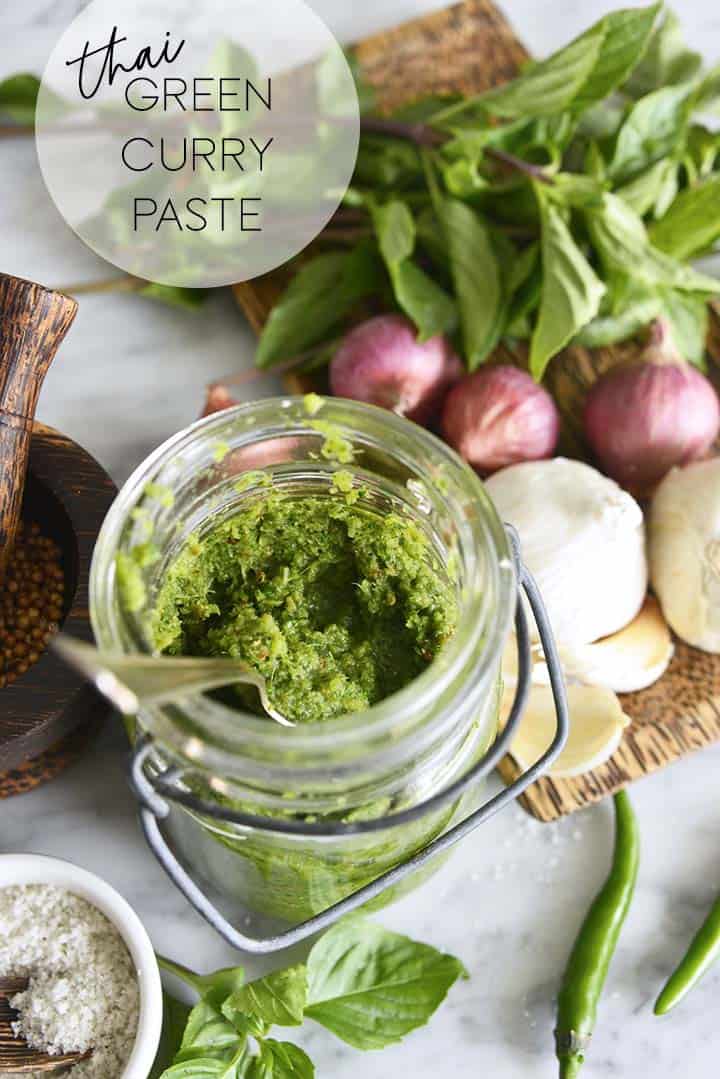 green curry paste recipe graphic
