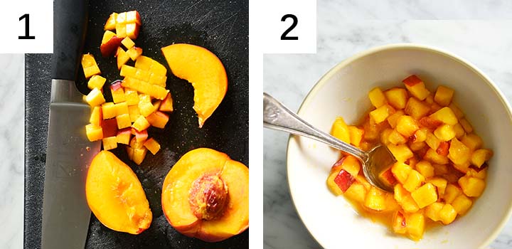 how to make honeyed peaches