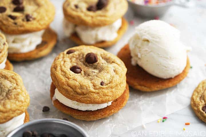 chocolate chip cookie ice cream sandwich recipe