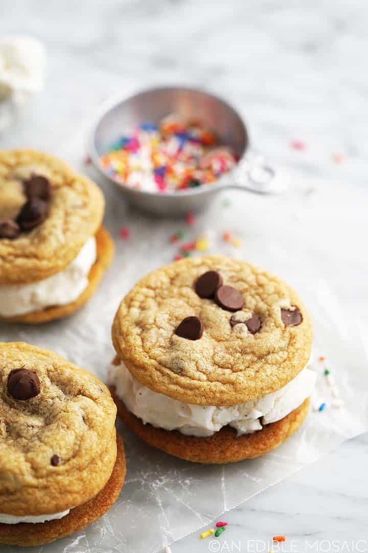 ice cream cookie sandwiches