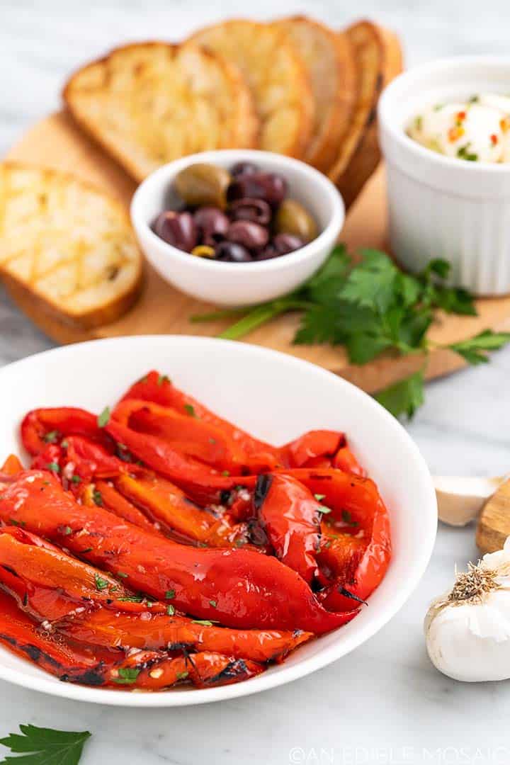 marinated grilled peppers recipe