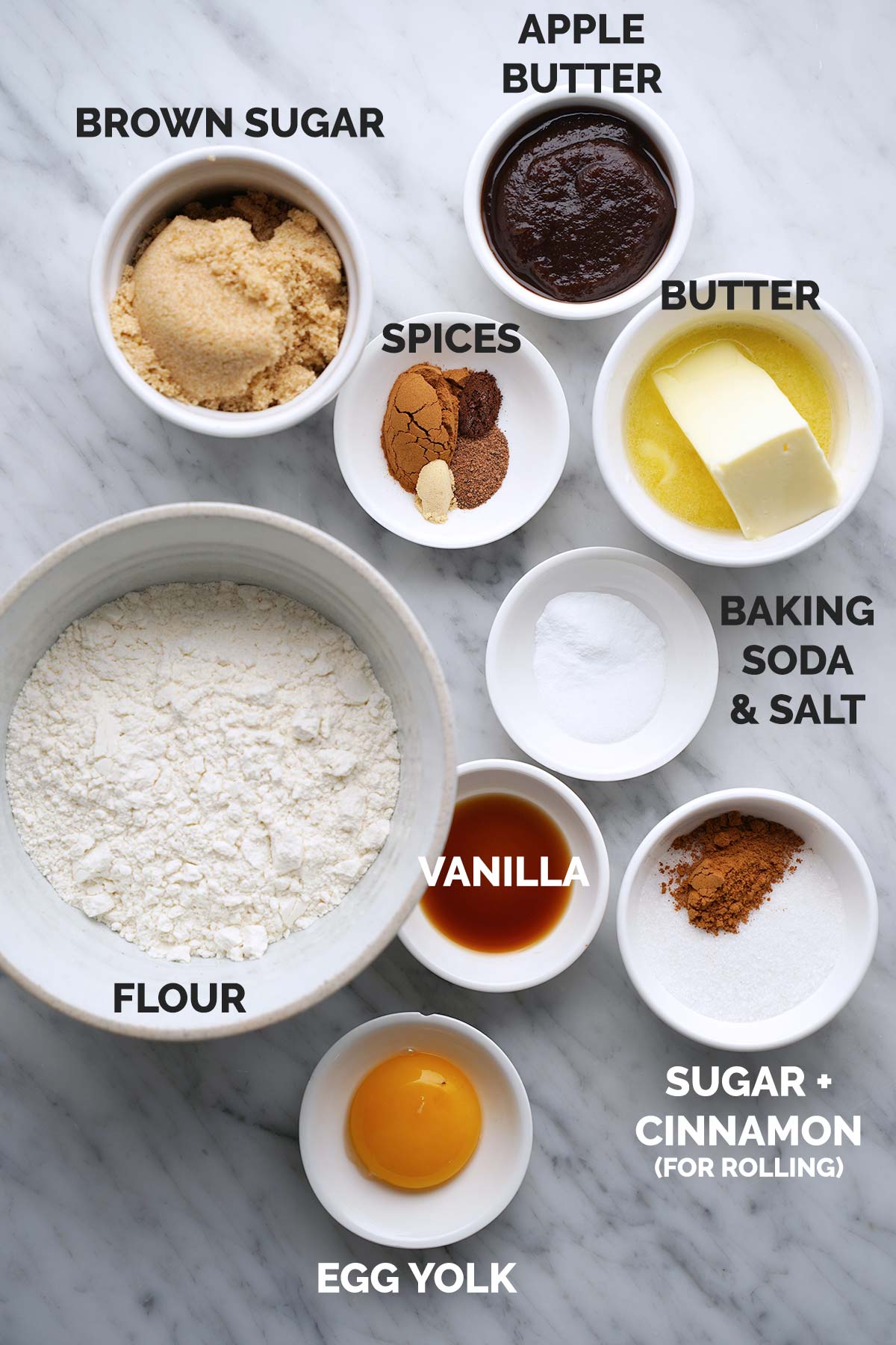 chewy apple cinnamon cookie recipe ingredients