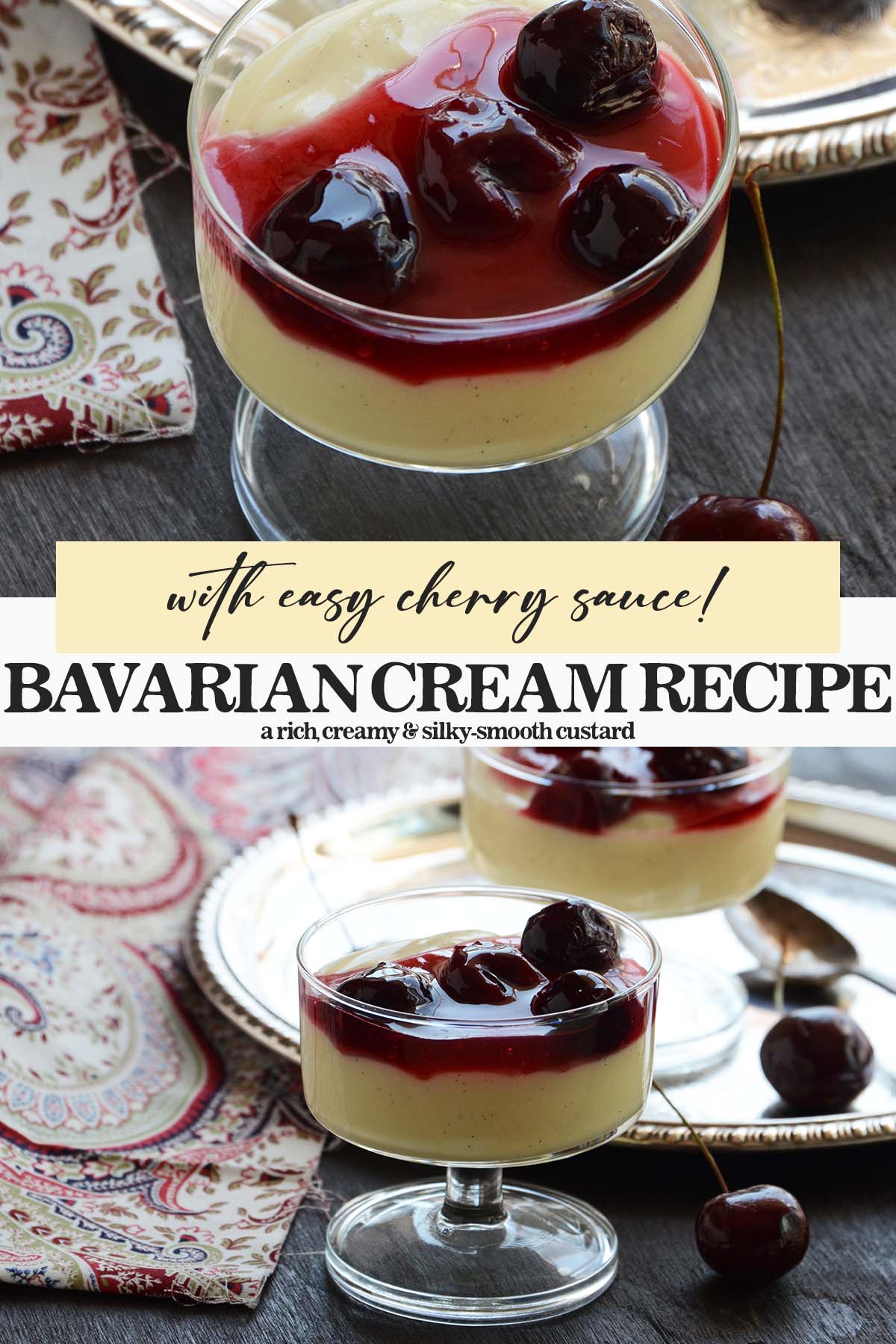 bavarian cream recipe pin