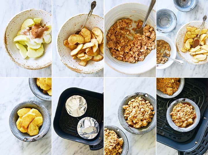 how to make apple crisp in the air fryer