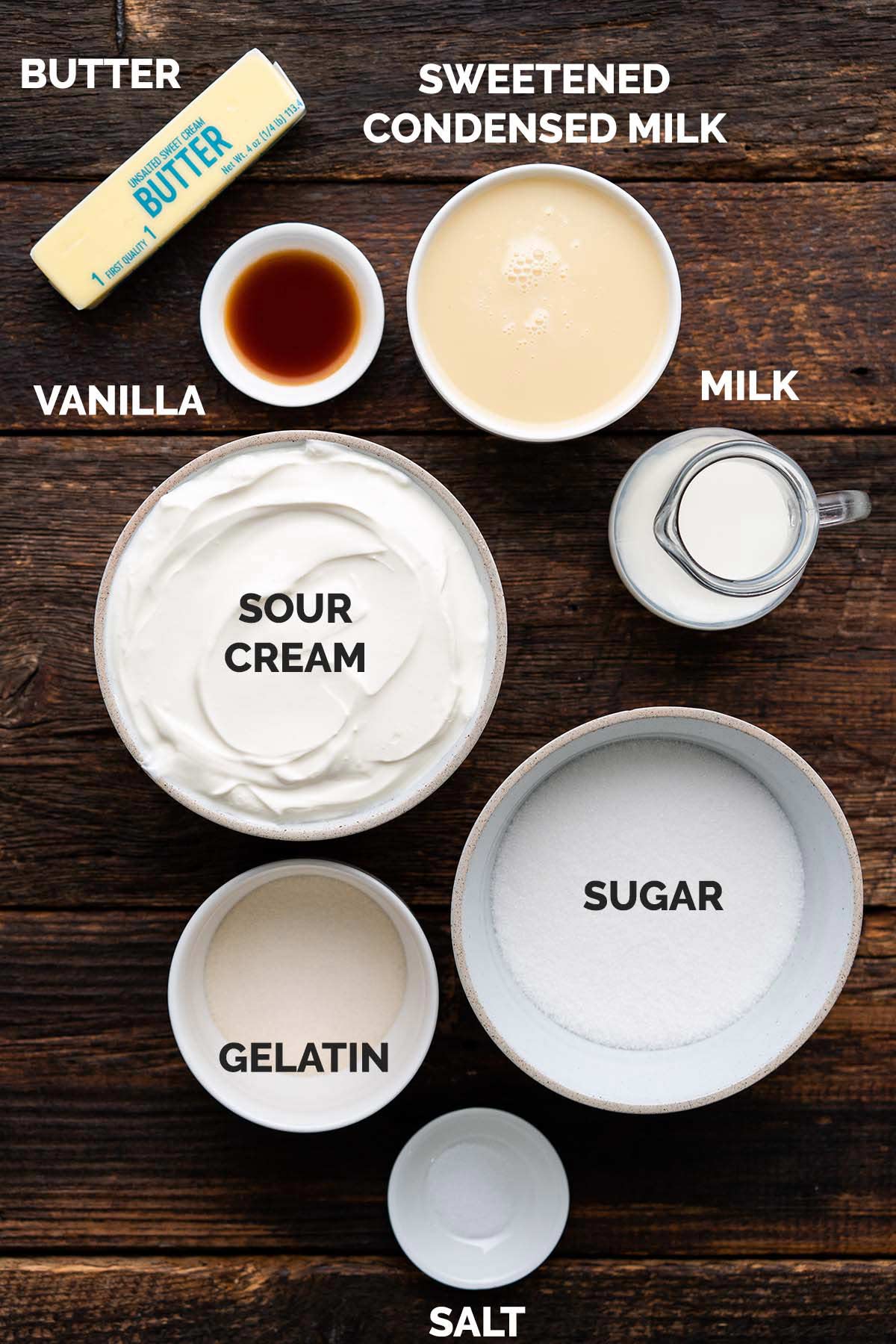 sour cream mousse ingredients