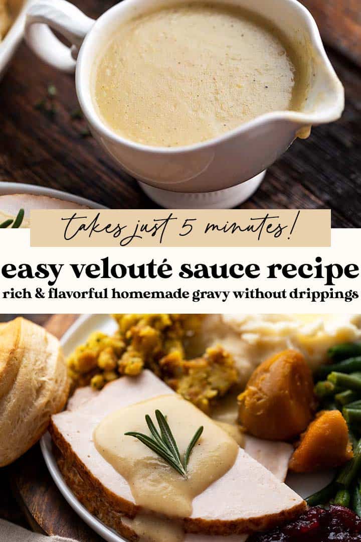 easy veloute sauce recipe pin
