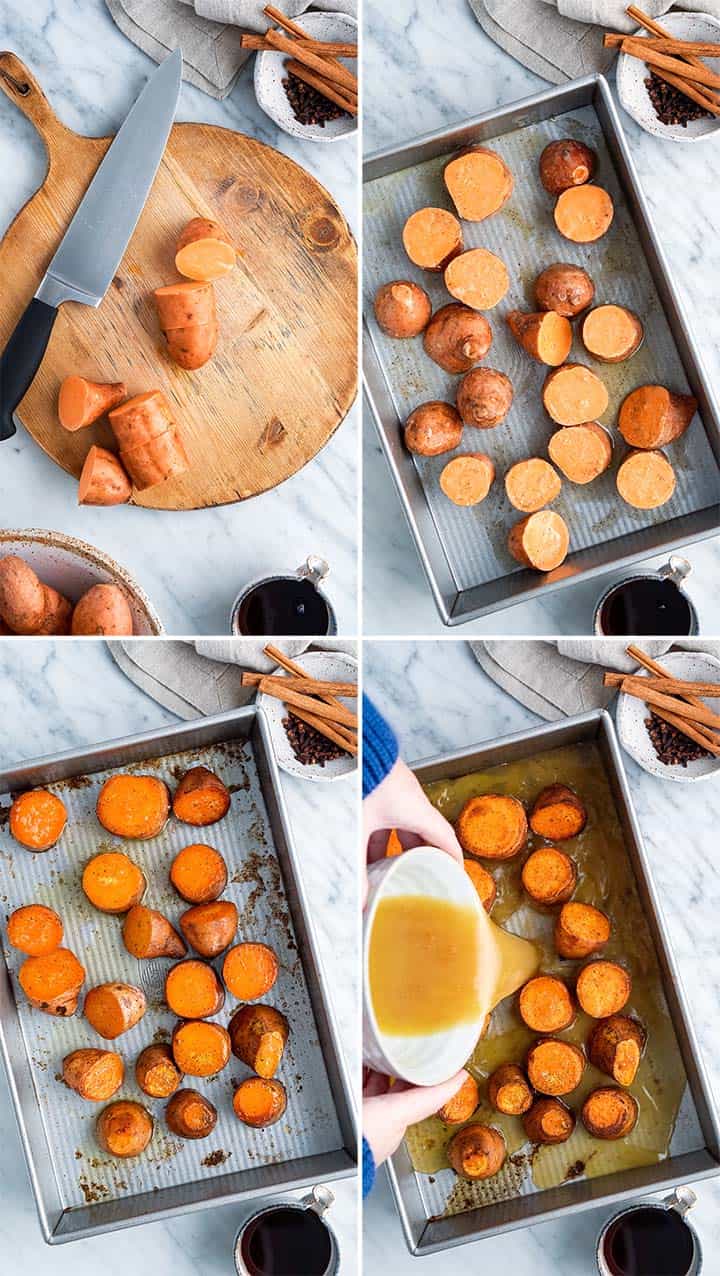 how to make maple meling sweet potatoes