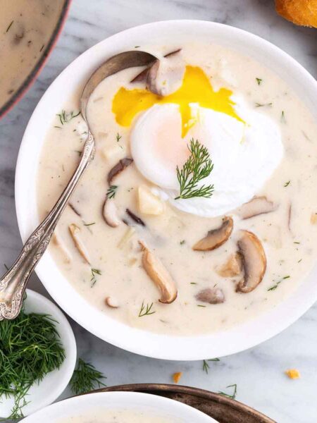 kulajda Czech mushroom soup with dill featured image
