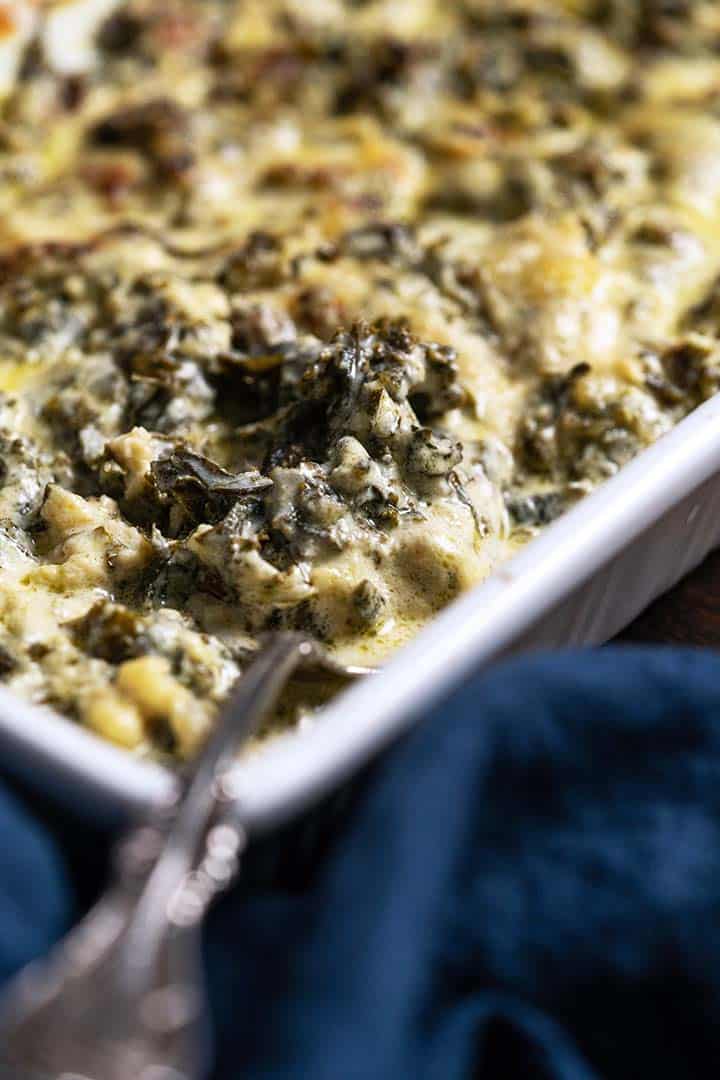 low carb kale gratin