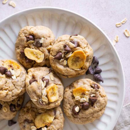 banana bread chocolate chip cookies featured image