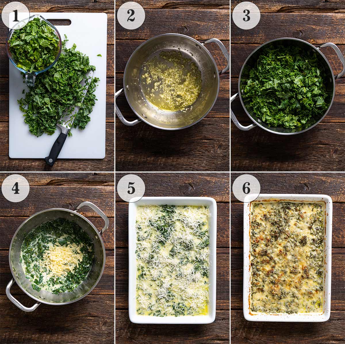 how to make kale gratin