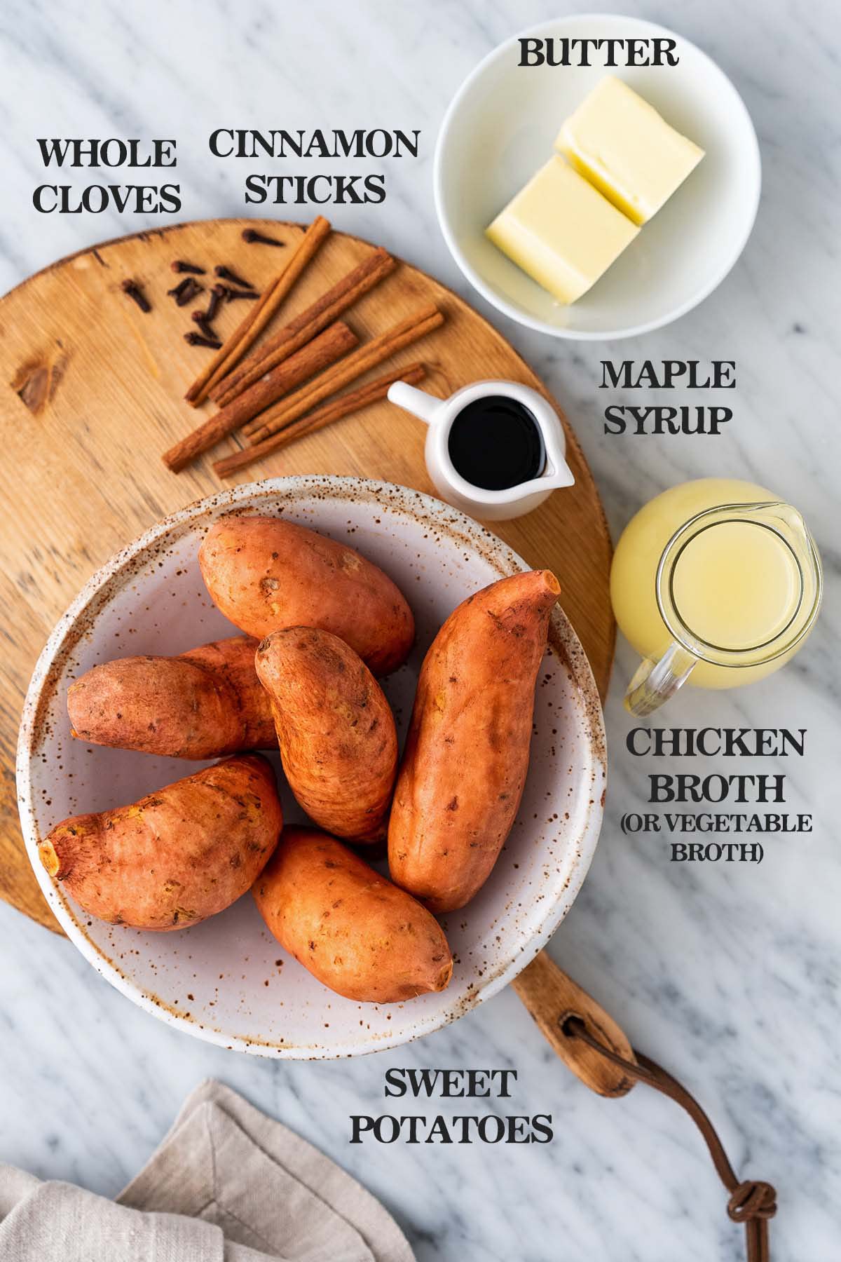 maple melted sweet potatoes ingredients