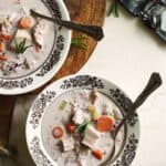 creamy turkey wild rice soup featured image