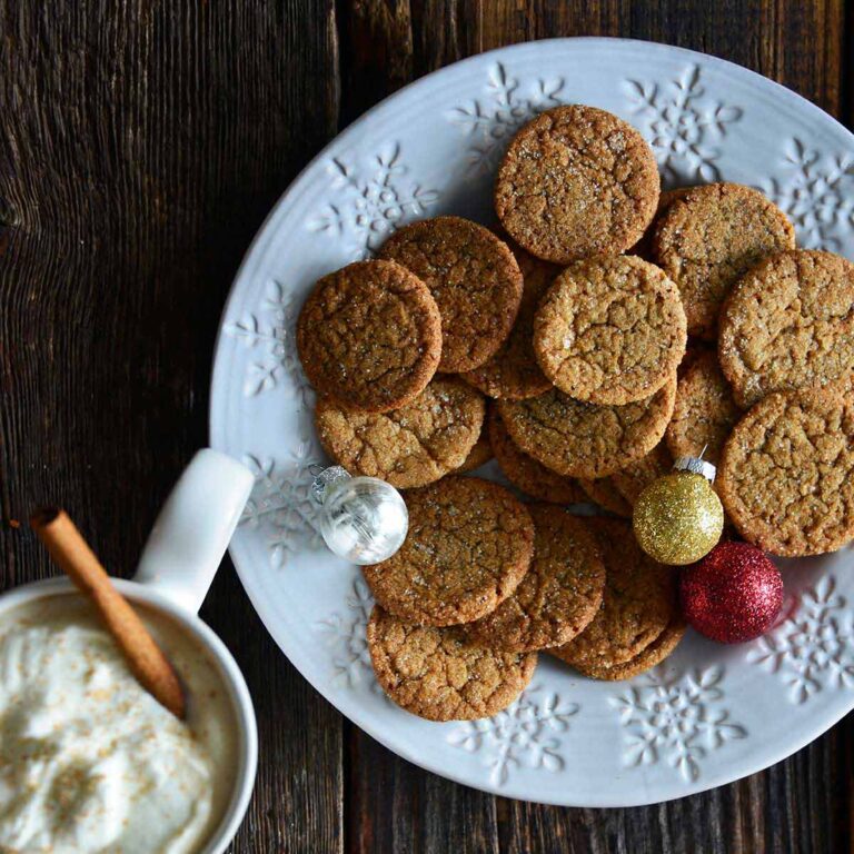 ginger snap cookies recipe featured image
