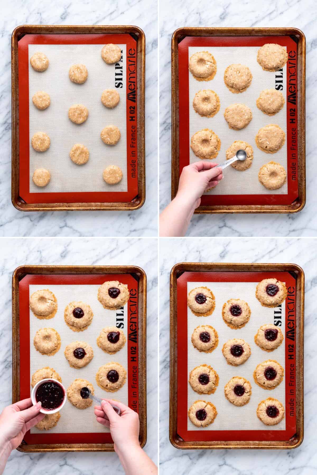 how to make vegan thumbprint cookies with jam