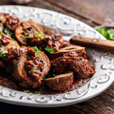 Italian beef braciolone recipe featured image