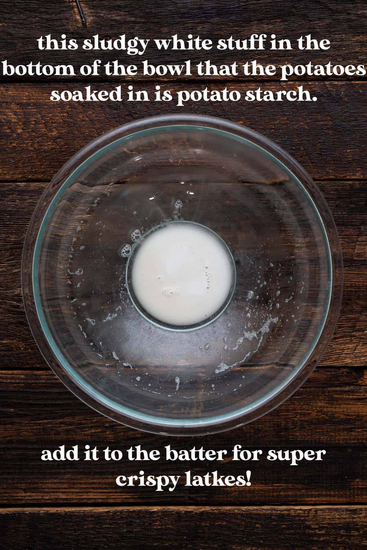 potato starch in bowl