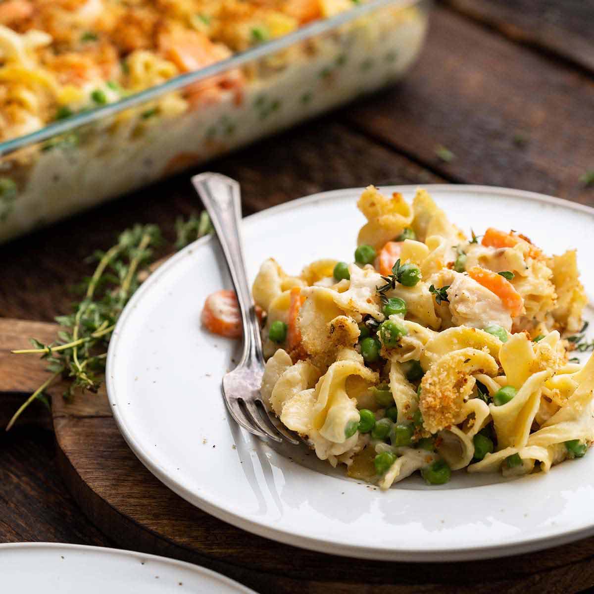 easy chicken noodle casserole bake recipe
