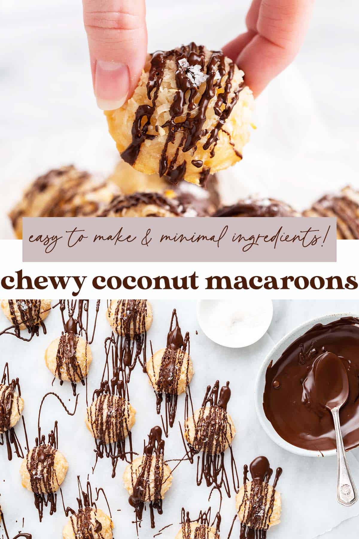 coconut macaroons recipe pin
