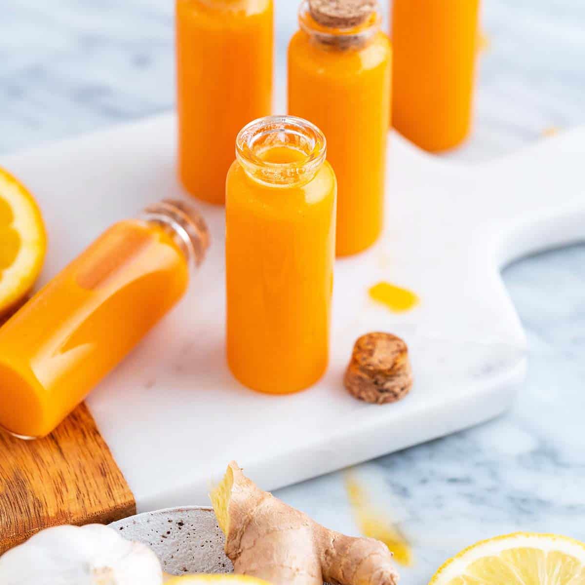 homemade wellness shots featured image